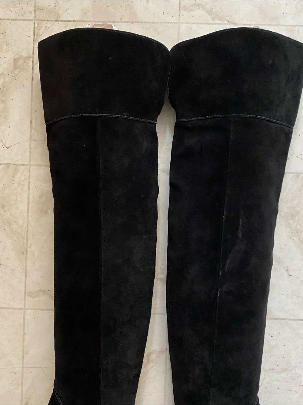 $950 NWOT Ulla Johnson Alps Black Over-the-Knee Suede Riding Tall Boots Size 9.5